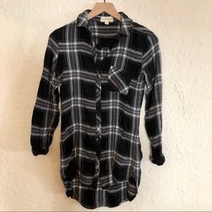 Cloth and Stone Plaid Flannel Dress